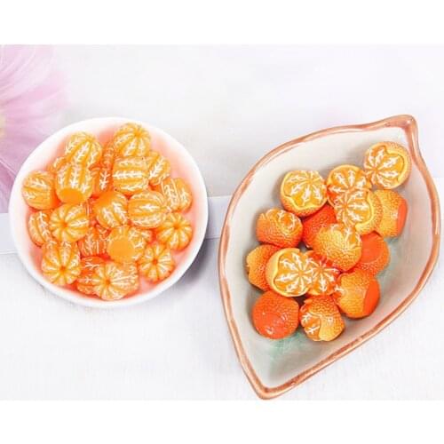 10Pcs Resin 3D Oranges Crafts Diy Epoxy Resin Mold Filling Tools Phone Case Paste Decor Craft Handmad Jewelry Making Accessories