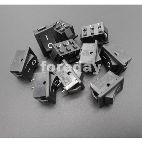 10PCS X 2 Pins Power Switch Button Push Rocker Switch ship-type-switch 6A 250VAC/10A 125VAC for lamp water dispenser * FD175X10