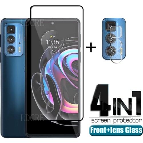 4-in-1 For Motoroal Moto Edge 20 Pro Glass For Moto Edge 20 Pro Tempered Glass Screen Protector For Moto Edge 20 Pro Lens Glass