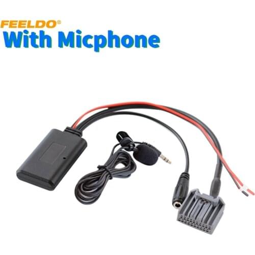 FEELDO Car Wireless Bluetooth Module Music 20Pin AUX Adapter For Honda Civic CRV Accord Stereo Aux Audio Receiver Auxiliary Wire