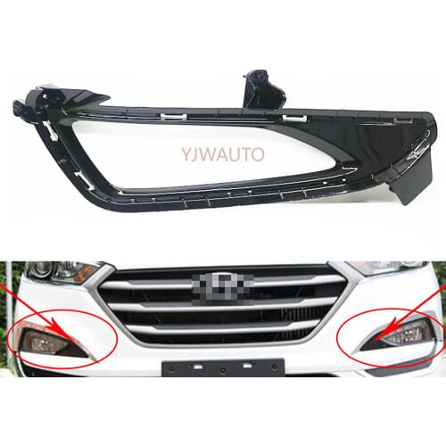 Fog Light Cover For Hyundai Tucson 2015 2016 2017 2018 Fog Lamp Shell Car Front Bumper Grille Driving Lamp Cover