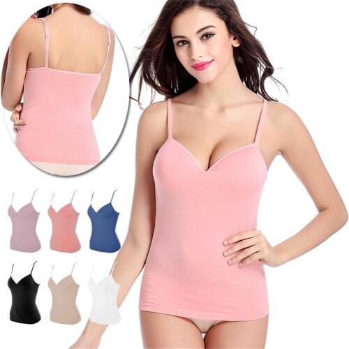 Women with Cup size integral lace Modert tank top, no rims large size undershirt with suspenders D8899