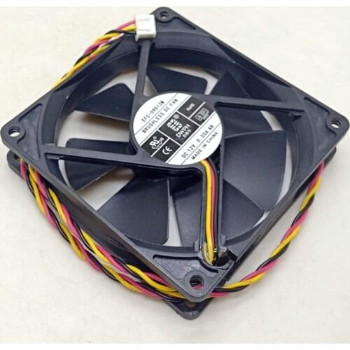 EFC-09D12M 9cm 9020 90X90X20mm DC 12V Rd alarm signal Dual ball fan For DWPH power supply fan mute server inverter cooling fan