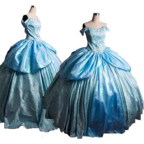 Tailored!Blue Printing French Duchess Civil war Theatre Southern Belle DRESS Tartan Victorian Colonial dresses HL-274