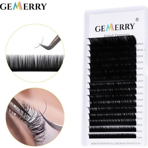 16Rows Individual Eyelash Extension Faux Cils Mink False Eyelashes Artificial lashes For Makeup Supplies HandMade Natural Lash