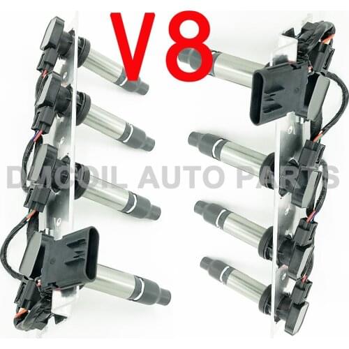 IGNITION COIL 7 PINS WITH BRACKET FOR CADILLAC DTS SRX STS XLR DEVILLE SEVILLE 4.4L 4.6L V8 (1997-2011) 12585765 UF372