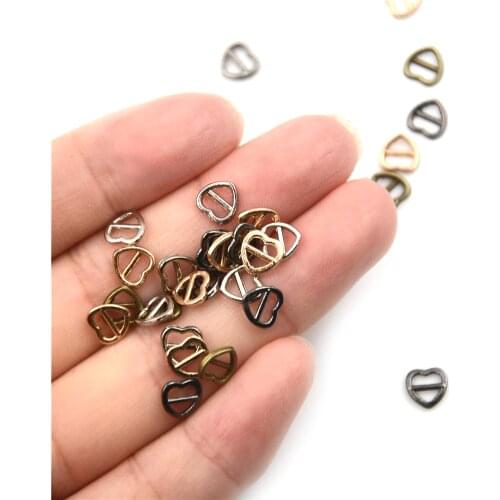 4mm 10Pcs Doll belt Heart Shape Mini buckle Doll Clothes Shoes Accessories For 1/6 BJD Blyth Azone Momoko Licca Doll Accessories