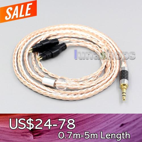 LN005980 XLR 16 Core OCC Silver Plated Mixed Headphone Cable For Sennheiser HD580 HD600 HD650 HDxxx HD660S HD58x HD6xx Headphone