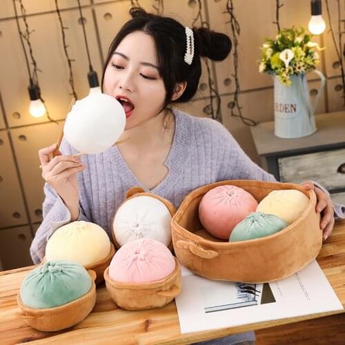 Cartoon food buns doll plush toy dumplings doll sleeping pillow cushion home sofa pillow