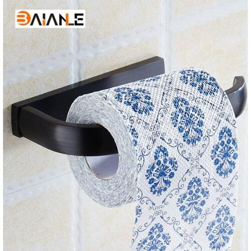 Wall Mounted Paper Holders solid Brass Roll Toilet Paper Tissure Bar Rod Free Shipping