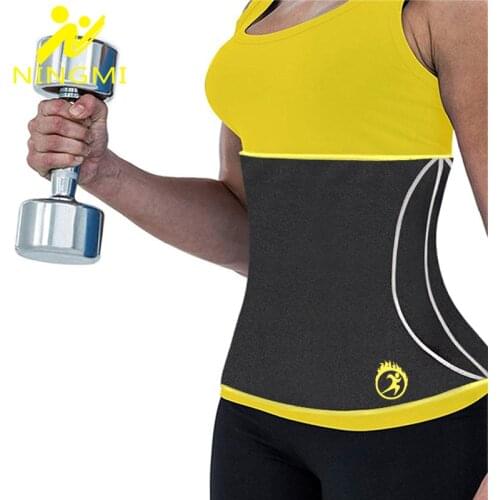 NINGMI Neoprene Waist Trainer Women Body Shaper Tummy Trimmer Girdle Weight Loss Belt Cincher Shapewear Slimming Underwear Strap