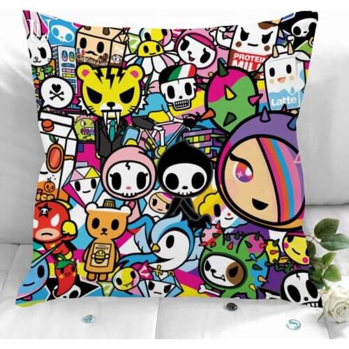 New Custom Tokidoki Pillowcases Printed Square Pillowcase Home Decorative Zipper Pillow Cover 35X35cm40X40cm(One Side)