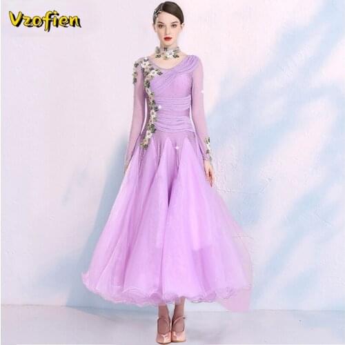 Modern Dance Dress Competition National Standard Performance Clothing Ballroom Dancing Waltz Tango Foxtrot Dance Costumes