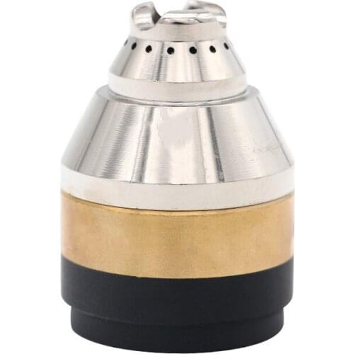 P80 Plasma Cutting Torch Protective Cover Contactable Protective Cover White Porcelain Mouth Shunt Cutting Torch Metal Prote