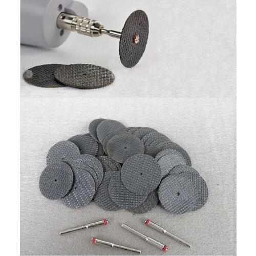 Resin Cutting Disc Grinding Wheel Abrasive Cutting Discs Mini Drill For Dremel Rotary Tool Accessories 50 pcs & 5 Mandrels