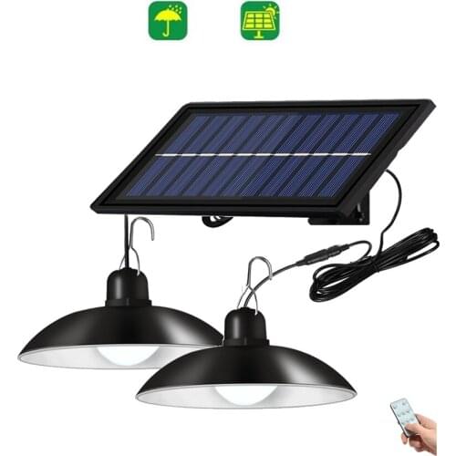 Retro Lampshade Solar Pendant Chandelier solar light Steps Lamp Sensor light Waterproof Security Outdoor Stair Step Patio Yard G