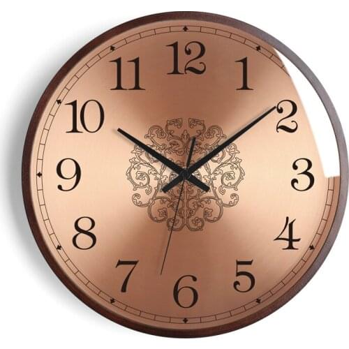 Nordic Luxury Large Wall Clock Modern Design Wood Livingroom Bedroom Home Decor Gold Clocks Wall Kitchen Clock Wall Watch Brief