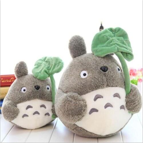 Cute My Neighbor Totoro Plush Toy Cute Lotus Leaf Totoro Stuffed Toys Gifts Big Size 20cm/30cm Plush/nano Doll Animals PP Cotton