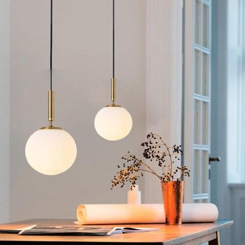 Modern Copper Sliver Shade Mirror Chandelier Light E27 Led Pendant Lamp Modern Christmas Glass Ball Lighting Ing deco maison