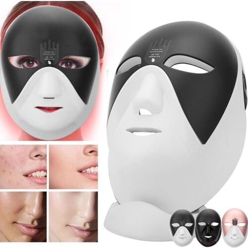 LED Rechargeable Near-Infrared Photon Therapy Skin Rejuvenation Facial Beauty Mask Machine Therapy Wrinkle Tighten Skin Tool