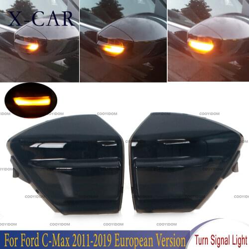 X-CAR 2 PCS LED Dynamic Turn Signal Light Side Wing Rearview Mirror Indicator Blinker Lamp For Ford Kuga C394 2008 2009-2012