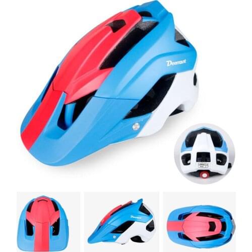 Bicycle Helmets Men Women Bike Helmet Back Light MTB Mountain Road Bike Integrally Molded Cycling Helmets