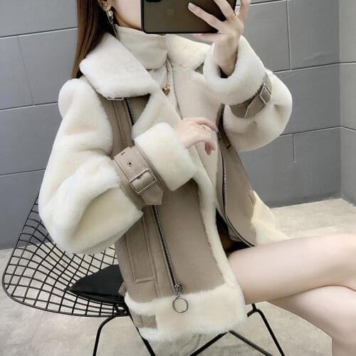 ZXRYXGS Women's Leather Jackets With Fur