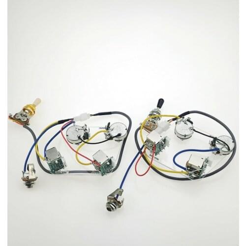 1 Set LP SG Electric Guitar Pickup Wiring Harness Push Pull Switch Potentiometers For Epi No welding