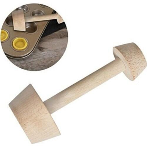 1pc Double Side DIY Egg Tart Moulding-die Wooden Pastry Pusher Tamper Cake Baking Shaping Home Kitchen Hand Made Tool