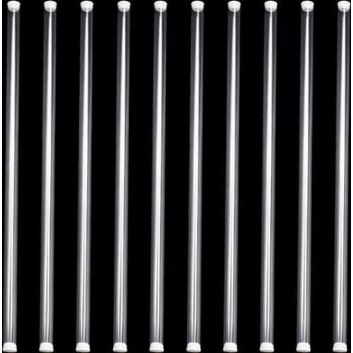 10pcs Long Weaving Needle Crochet Hook Organizer Beaded Needles Storage Box Multi-function Sewing Tools Storage Tube