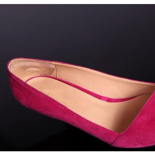 2Pair Strip Heel Stick Massage Gel Soletta Inserts Shoes Liner Silicone Pads Women Feet Protector Almofada Foot Care Tool