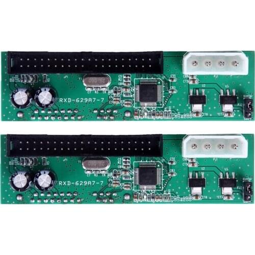 2 Pack PATA IDE to SATA Hard Drive Converter Adapter for 3.5/2.5 HDD SSD DVD