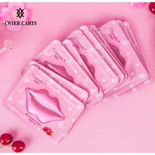 Daralis 20Pcs Crystal Collagen Lip Mask Lip Pads Repair Moisture Essence Anti Ageing Wrinkle Patches Dilute Lip Color