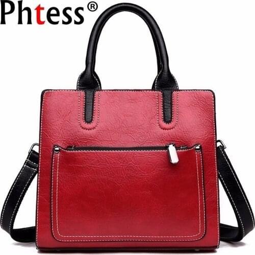 2019 Luxury Handbags Women Bags Designer Ladies Hand Bag Vintage Leather Shoulder Bag Female Sac A Main Tote Bags For Girls New