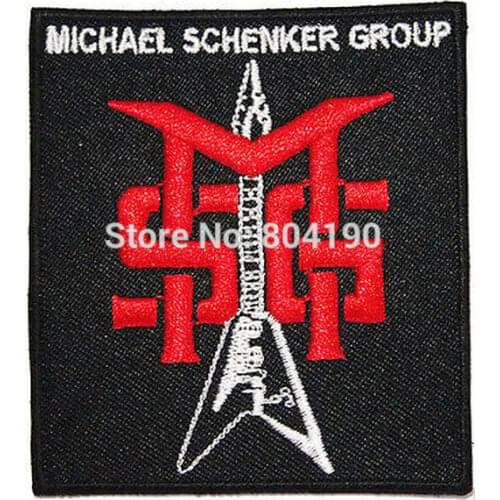 3" MICHAEL SCHENKER GROUP MSG Music Rock Post Hardcore Band LOGO Embroidered IRON ON Patch Applique Cap Hat Heavy Metal