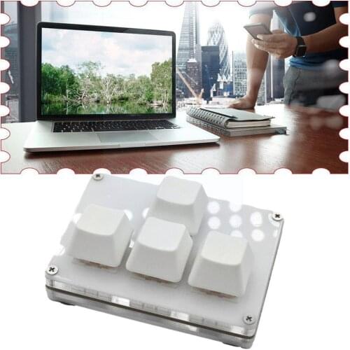 4-key Mini Keyboard DIY Custom Shortcuts USB Mechanical Down, Right Up, Custom Keyboard Left, Keyboard And Z9V7