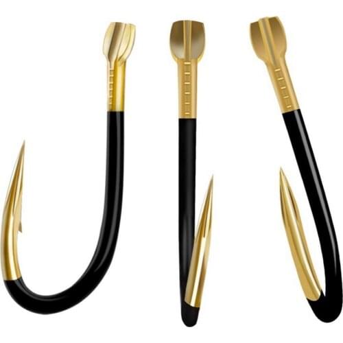 50% Hot Sale 20Pcs Titanium Alloy Fishing Barbed Hook Worm Bait Holder Fish Tackle Tools