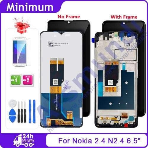 6.5" New For Nokia 2.4 LCD Display Touch Screen Digitizer Assembly Replacement Parts For Nokia 2.4 N2.4 TA-1277 TA-1275