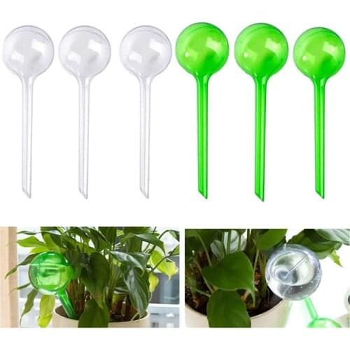 6Pcs Garden Watering Globes Automatic Watering Globes Plant Self Watering Bulb (Transparent&Green)