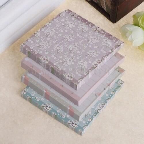 80 Sheets/Pad Flower Animal Series Paper Sticker Memo Pads Sticky Notes Notepad Drop Shipping