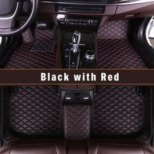 Custom Car Floor Mats For Audi A8 1998 1999 2000 2001 2002 2003 Carpets Leather Rugs Auto Interior Accessories