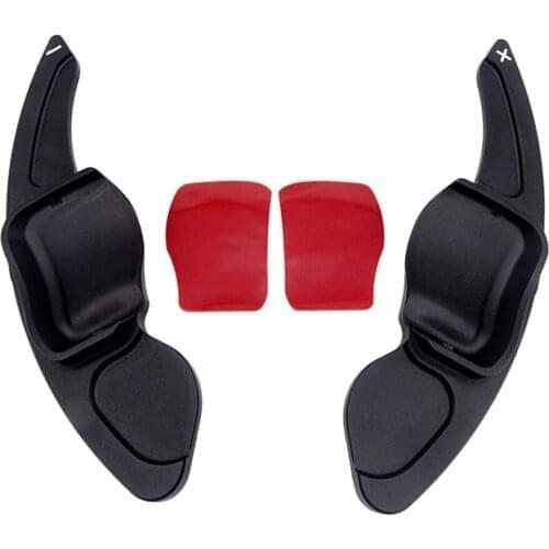 Car Paddle Shift Extensions Shifters Black for for VW GOLF MK5 MK6 GTI R32