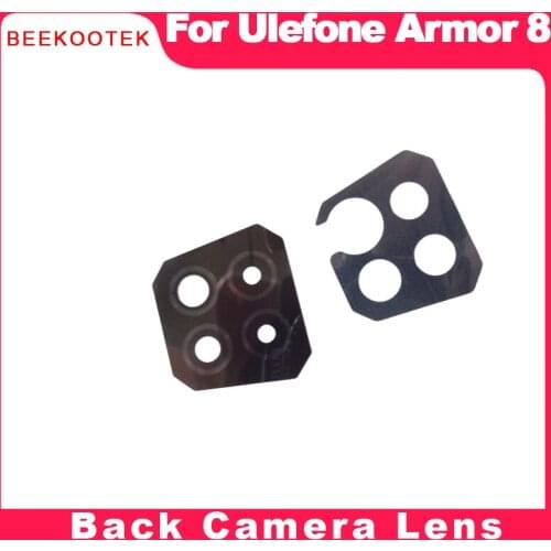 BEEKOOTEK New Original For Ulefone Armor 8 Phone Rear Back Camera Lens Glass Spare Part Camera Protective For Ulefone Armor 8