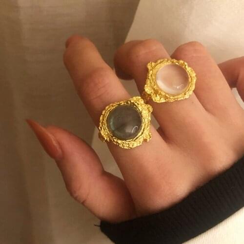 CHARM FOX Rings With Crystals