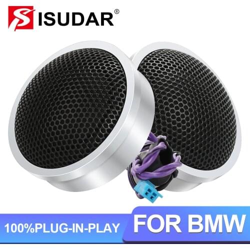 ISUDAR Car Doors Tweeters For BMW E60 E70 E81 E90 F10 F20 F22 F23 F30 G20 G30 Series Stereo System Upgrade Circular Speakers