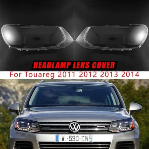 For Touareg 2011 2012 2013 2014 Side Car Headlight Cover Transparent Lampshade Shell Lens Glass