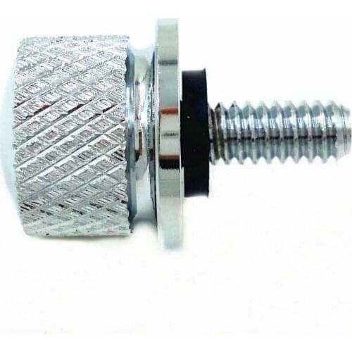 Chrome Knurled Seat Bolt for Harley Sportster Dyna Touring King Streetbob 1200