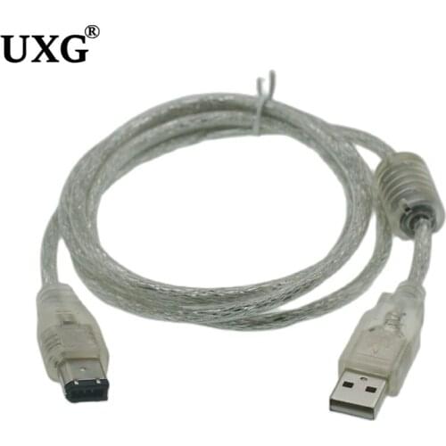 1.5M 5FT USB Male To 1394 6pin Male Data Transmission Signal USB To IEEE Firewire 1394 6PIN Cable For Computer Digital Camera DV