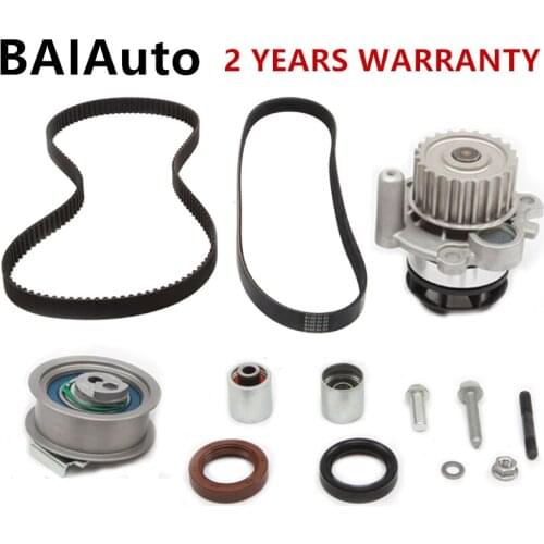 2.0T Engine Water Pump Belt Tensioner Shaft Seal Kit Set For Audi A4 A6 TT VW Golf Passat Jetta 06D109119B 06D109243C 06F198119B