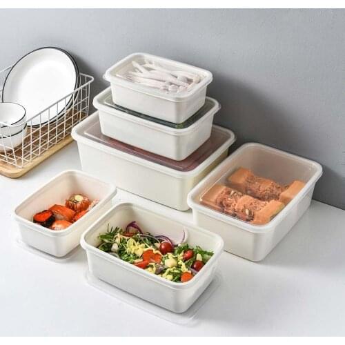 1 Set Large Refrigerator Food Organizer Containers Plastic Kitchen Fruit Vegetables Storage Box With Lids
